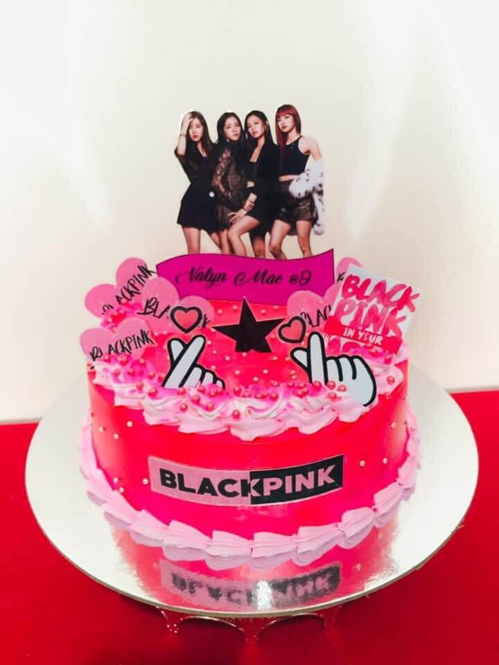Black Pink Edible Cake Topper Image Decoration – Cake Stuff to Go
