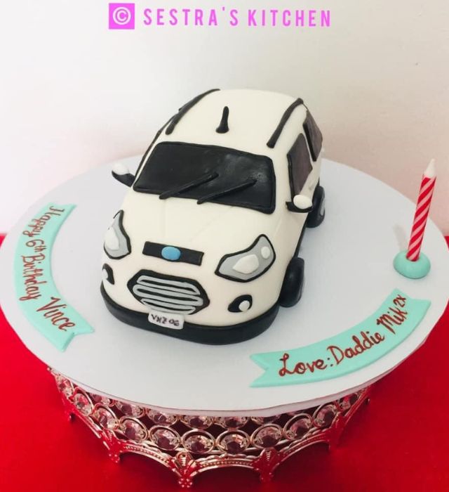 EcoSport Car Cake Design - All Fondant