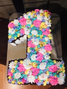 number 1 cake design