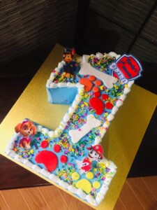 number 1 cake - Paw Patrol