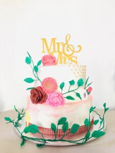 2-tier wedding cake - simple