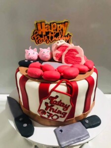 butcher cake design