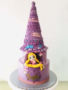 tangled cake, princess, disney