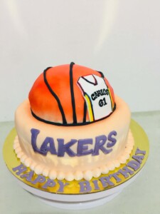 basketball cake, lakers