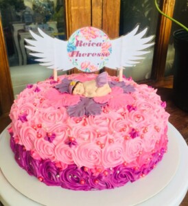 baptism cakes for girls