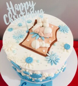 baptism cake idea for a baby boy