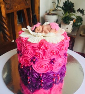 baptism cake idea for baby girl